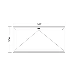 Fenêtre de cave soufflet PVC anthracite L 1000mm x H 500mm ouvrant haut-Fral Fermetures Best