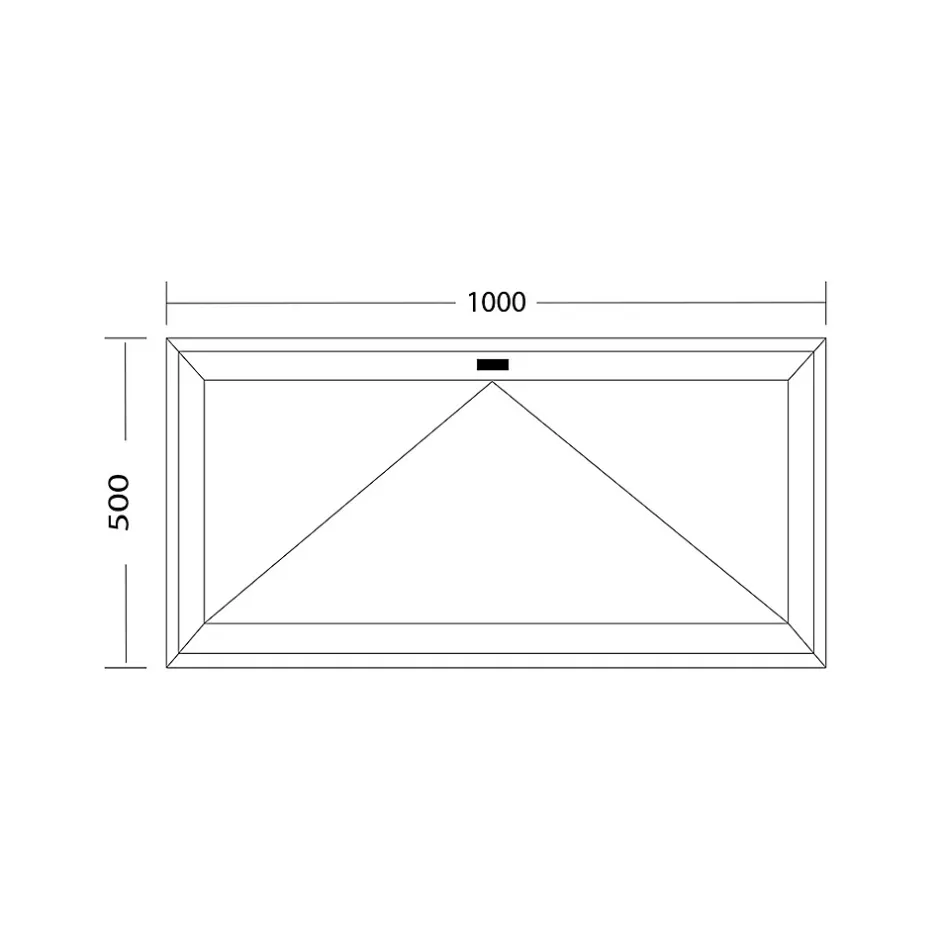 Fenêtre de cave soufflet PVC anthracite L 1000mm x H 500mm ouvrant haut-Fral Fermetures Best