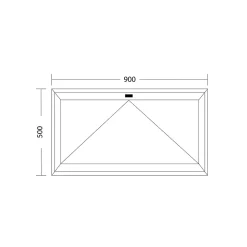 Fenêtre de cave soufflet PVC blanc L 900mm x H 500mm-Fral Fermetures New