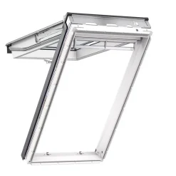 Fenêtre de toit à projection par le bas GPU MK04 0057 L.78 x H.98 cm Tout confort EverFinish blanc-VELUX