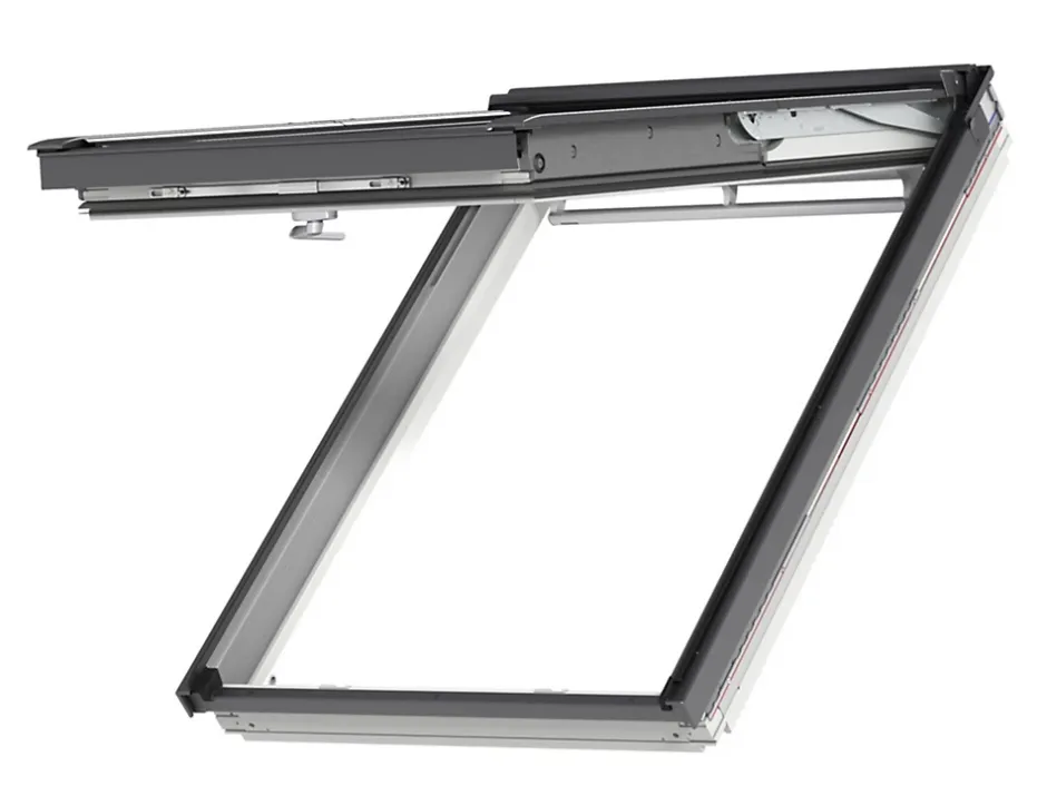 Velux Fenêtre de toit à projection Tout Confort Whitefinish - bois peint en blanc L. 55 x H. 98 cm (GPL 2057 CK04)
