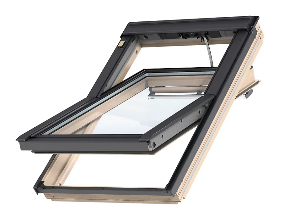 Velux Fenêtre de toit à rotation Tout Confort Whitefinish - bois peint en blanc L. 55 x H. 98 cm (GGL 2057 CK04)