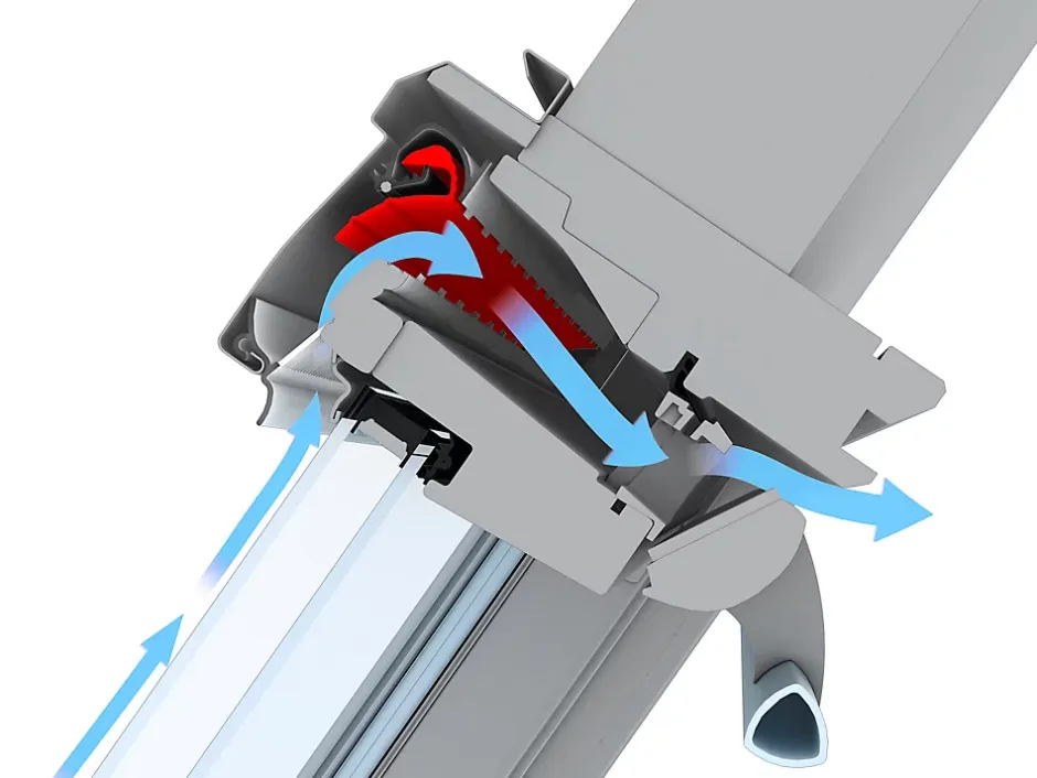 Velux Fenêtre de toit à rotation Tout Confort Whitefinish - bois peint en blanc L. 55 x H. 98 cm (GGL 2057 CK04)