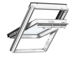 Velux Fenêtre de toit à rotation Triple vitrage - Whitefinish (bois peint en blanc) L. 114 x H. 118 cm (GGL 2062 SK06)