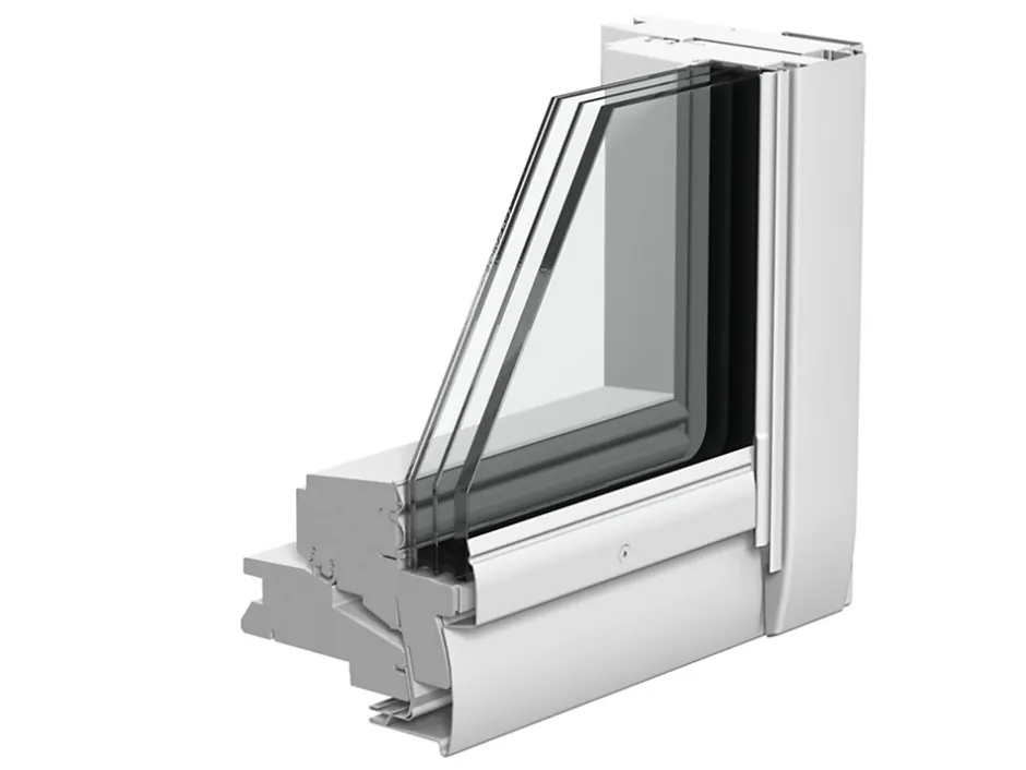 Velux Fenêtre de toit à rotation Triple vitrage - Whitefinish (bois peint en blanc) L. 114 x H. 118 cm (GGL 2062 SK06)