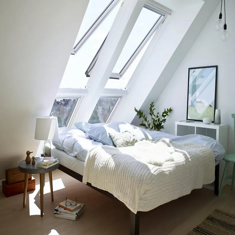 Fenêtre de toit à rotation GPU MK06 0057 L.78 x H.118 cm Tout confort EverFinish blanc-VELUX Best