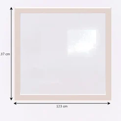 GoodHome Fenêtre fixe double vitrage en aluminium blanc l.123 x H.137 cm