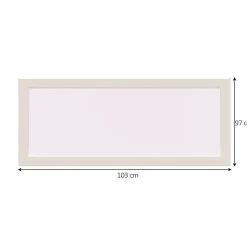 GoodHome Fenêtre fixe double vitrage en aluminium blanc l.103 x H.97 cm