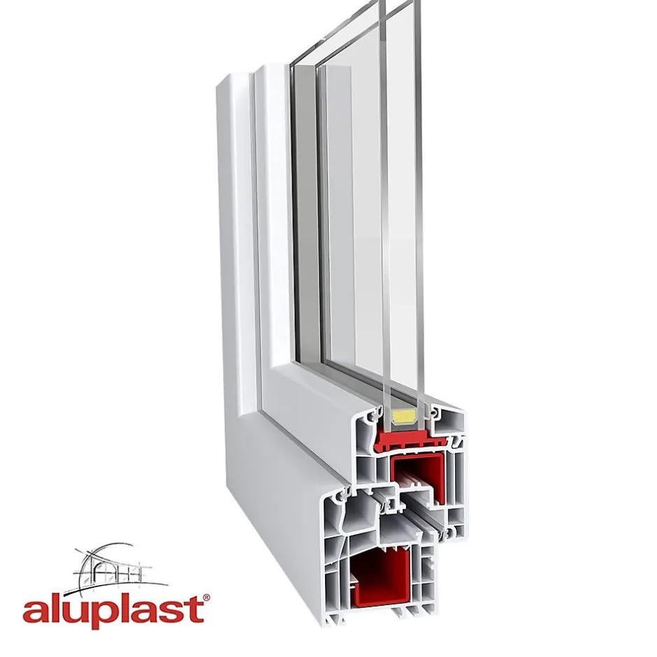 Fenêtre oscillo-battante double vantaux PVC blanc L 1400mm x H 850mm ouvrant droit-Fral Fermetures Hot