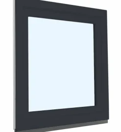 Fenêtre oscillo-battante PVC anthracite et blanc L 650mm x H 750mm ouvrant gauche-Fral Fermetures Hot