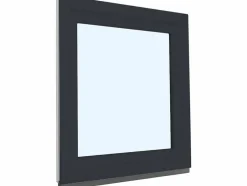 Fral Fermetures Fenêtre oscillo-battante PVC anthracite L 800mm x H 950mm ouvrant droit