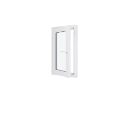 Hexa’Fen Fenêtre PVC - LxH 500x900 mm -Triple Vitrage - Blanc -poignée à droite