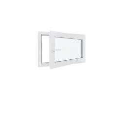 Fenêtre PVC - LxH 1100x600 mm -Triple Vitrage - Blanc -poignée à gauche-Hexa’Fen Sale