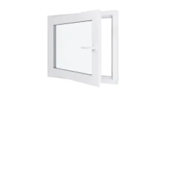 Hexa’Fen Fenêtre PVC - LxH 800x700 mm -Triple Vitrage - Blanc -poignée à droite