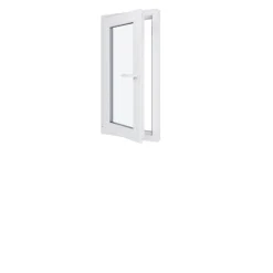 Hexa’Fen Fenêtre PVC - LxH 500x1000 mm -Triple Vitrage - Blanc -poignée à droite