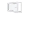 Fenêtre PVC - LxH 1100x600 mm -Triple Vitrage - Blanc -poignée à droite-Hexa’Fen Clearance
