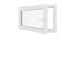 Fenêtre PVC - LxH 1100x600 mm -Triple Vitrage - Blanc -poignée à droite-Hexa’Fen Clearance