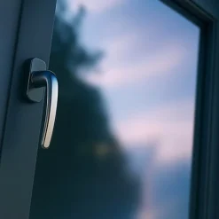 Fenêtre PVC 1 vantail H 47 x L 47 cm OB anthracite pour pose en neuf - tirant gauche-Gefradis Sale