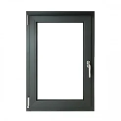 Gefradis Fenêtre PVC 1 vantail H 95 x L 60 cm OB anthracite pour pose en neuf - tirant gauche