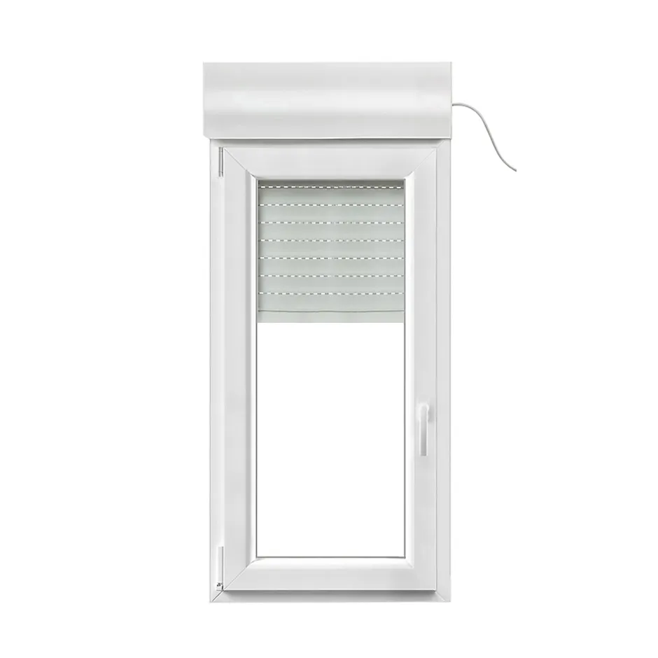 Fenêtre PVC 1 vantail oscillo-battant + volet roulant électrique blanc - l.60 x h.95 cm, tirant gauche-GoodHome Outlet