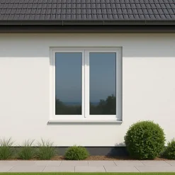 Gefradis Fenêtre PVC 2 vantaux H 185 x L 100 cm OF pour pose en neuf avec poignée