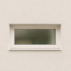 Gefradis Fenêtre PVC abattant 1 vantail anthracite H 60 x L 90 cm verre brouillé + poignée pour pose en neuf