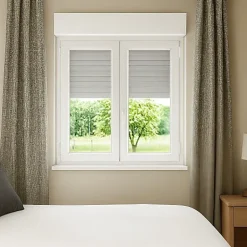 Gefradis Fenêtre PVC avec volet roulant électrique H 195 x L 110 cm 2 vantaux pour pose en neuf