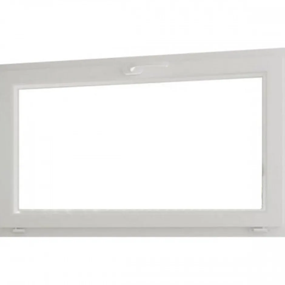 Fenêtre PVC blanc 1 vantail abattant hors tout H 46 x L 46 cm pour pose rénovation-Gefradis Clearance