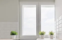 Fenêtre PVC deux cadres double ouvrant RAL 9016 ( L.: 197 cm x H.: 180 cm)-3 in 1 Outlet