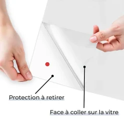 Film adhésif anti-regard mat translucide pour extérieur - 50 cm x 0.5 m - en Rouleau - DIMEXACT