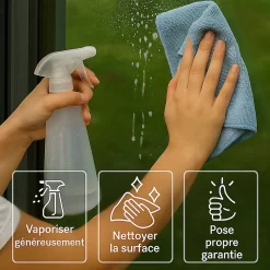 Film adhésif miroir privatif pour fenêtre au mètre - Anti-Regard Anti-UV Anti-Chaleur - 90cmx20m-Ambiance Sticker Best