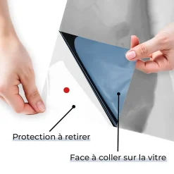 Film anti regard pour fenêtre à petit vitrage vis-à-vis proche - bleu - 152 cm x 2 m - en Rouleau - DIMEXACT