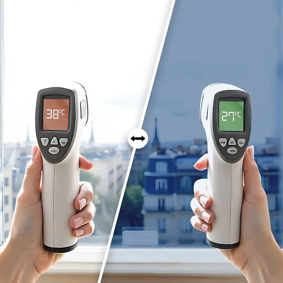 Film anti regard pour fenêtre à petit vitrage vis-à-vis proche - bleu - 152 cm x 2 m - en Rouleau - DIMEXACT