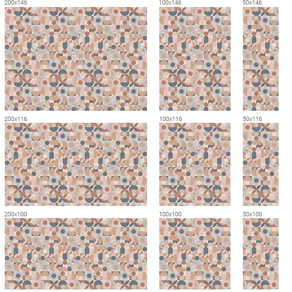 Wallfluent Film décoratif pour vitre 200x116 cm de protection d'intimité Mosaïque Abstraite 1 rol.