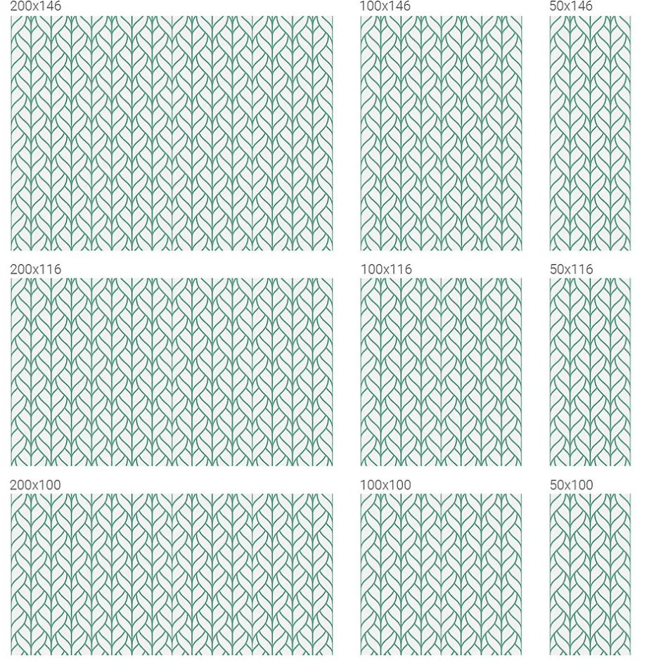 Film décoratif pour vitre 100x146 cm Protège efficacement l'intimité Symétrie Des Plantes 1 rol.-Wallfluent Clearance