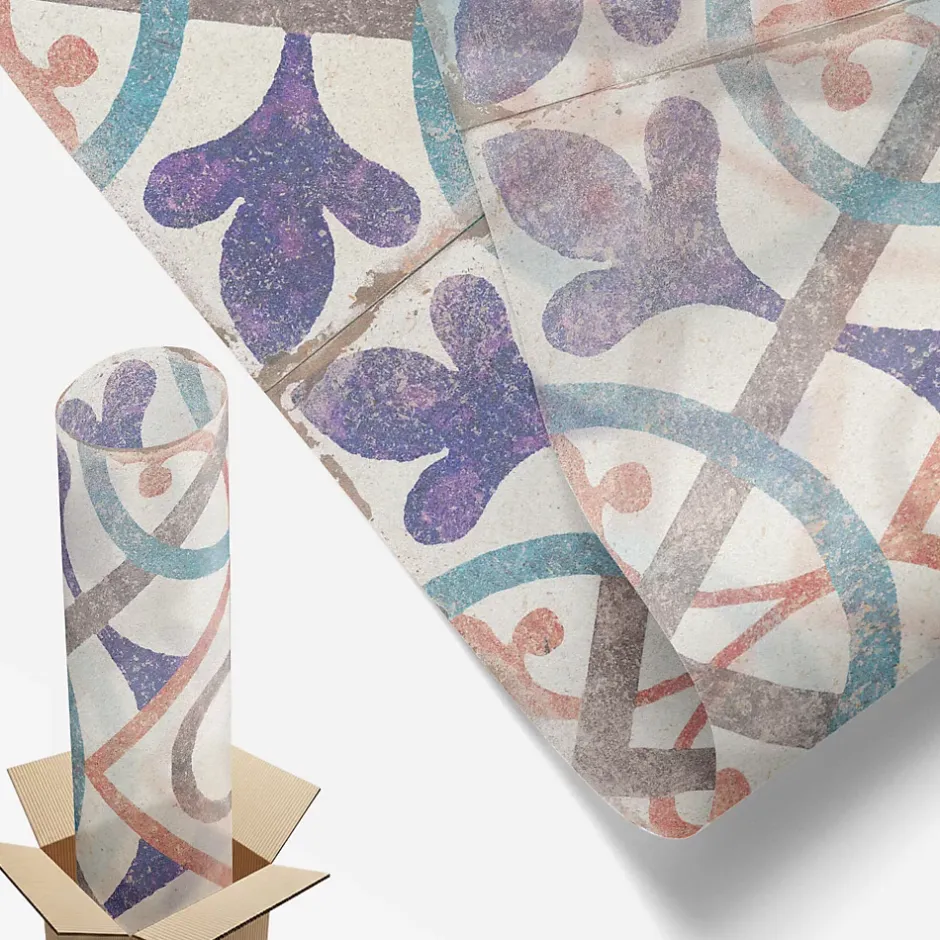 Film décoratif pour vitre 50x100 cm de protection d'intimité Mosaïques Colorées 1 rol.-Wallfluent New