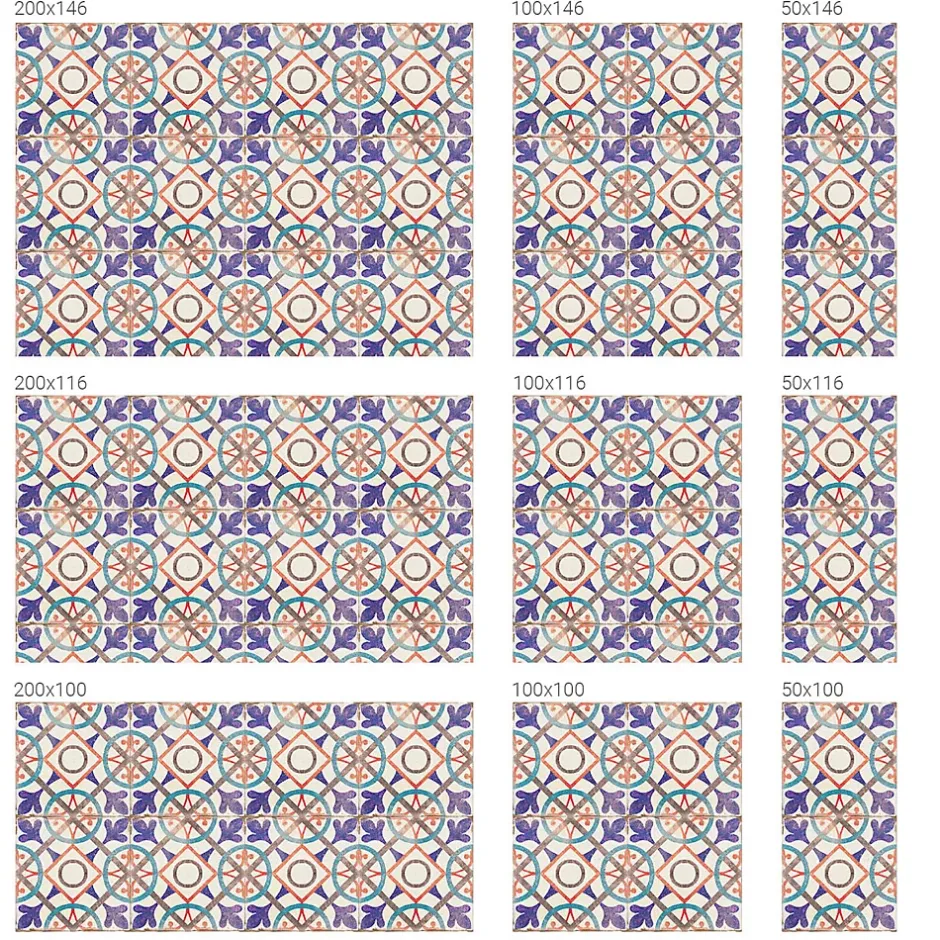 Film décoratif pour vitre 50x100 cm de protection d'intimité Mosaïques Colorées 1 rol.-Wallfluent New