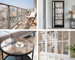 Film décoratif pour vitre 200x146 cm de protection d'intimité Mosaïque Abstraite 1 rol.-Wallfluent