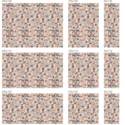 Film décoratif pour vitre 200x146 cm de protection d'intimité Mosaïque Abstraite 1 rol.-Wallfluent