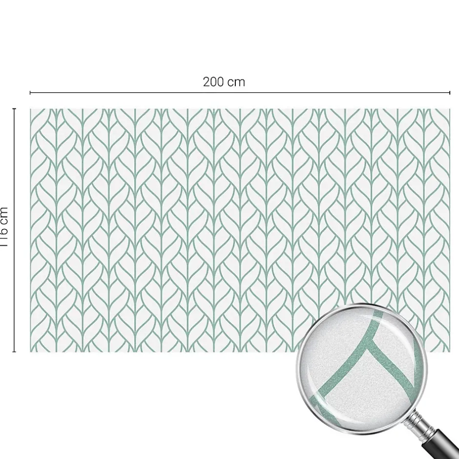 Wallfluent Film décoratif pour vitre 200x116 cm Protège efficacement l'intimité Symétrie Des Plantes 1 rol.