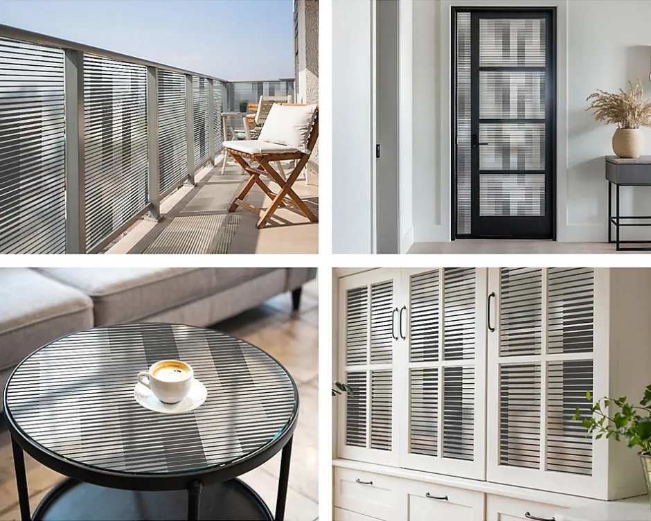 Film décoratif pour vitre 50x100 cm décoratif vitrail Grille Graphique 1 rol.-Wallfluent Best