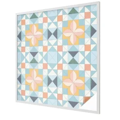 Wallfluent Film décoratif pour vitre 100x100 cm d'Intimité pour Fenêtre Rayures Géométrie Colorée 1 rol.