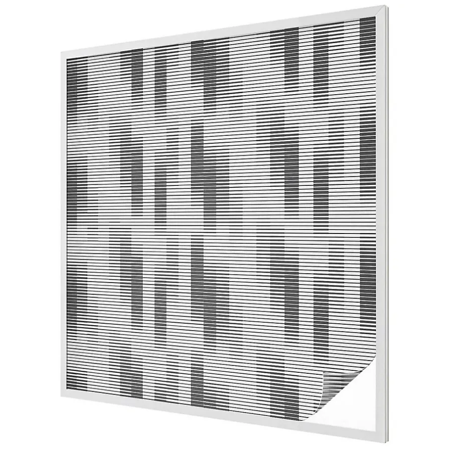 Wallfluent Film décoratif pour vitre 100x100 cm décoratif vitrail Grille Graphique 1 rol.