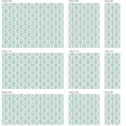 Wallfluent Film décoratif pour vitre 50x146 cm Protège efficacement l'intimité Symétrie Des Plantes 1 rol.