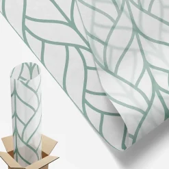 Wallfluent Film décoratif pour vitre 100x116 cm Protège efficacement l'intimité Symétrie Des Plantes 1 rol.