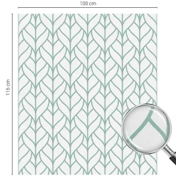 Wallfluent Film décoratif pour vitre 100x116 cm Protège efficacement l'intimité Symétrie Des Plantes 1 rol.