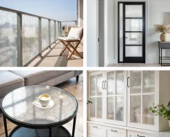 Wallfluent Film décoratif pour vitre 200x146 cm décoratif vitrail Formes Géométriques 1 rol.