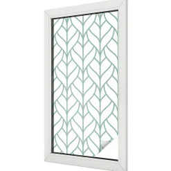 Film décoratif pour vitre 50x100 cm Protège efficacement l'intimité Symétrie Des Plantes 1 rol.-Wallfluent Clearance