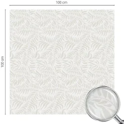 Film Ddépoli Autoadhésif 100x100 cm de protection d'intimité Élégance Feuillue 1 rol.-Wallfluent Hot