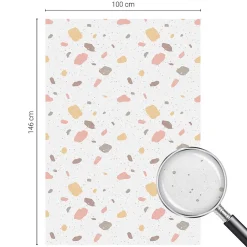 Wallfluent Film Ddépoli Autoadhésif 100x146 cm de protection d'intimité Terrazzo Abstrait 1 rol.